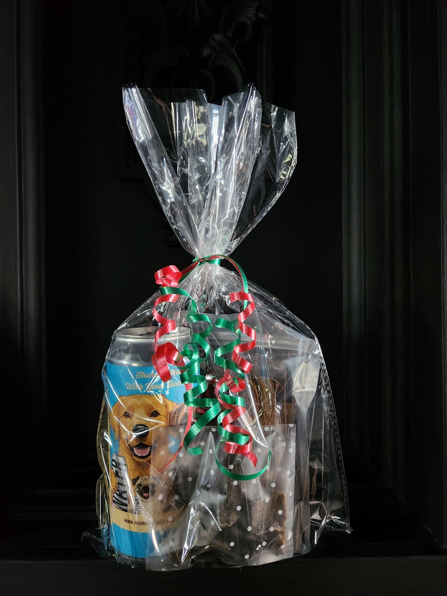 Doggy Christmas Beverage & Snack Cello Pack