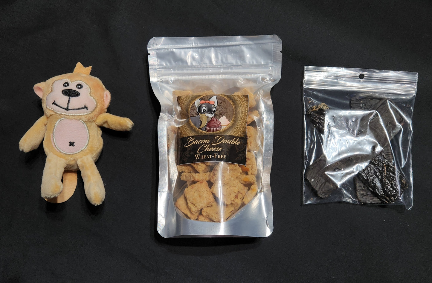 Small-Medium Dog Christmas Gift Bag- Black