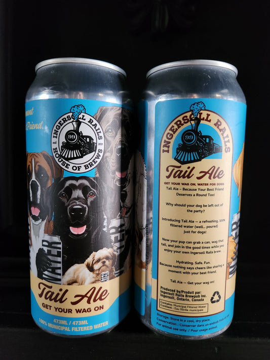 Ingersoll Rails "Tail Ale" 100% Filtered Water - A Great Stocking Stuffer!