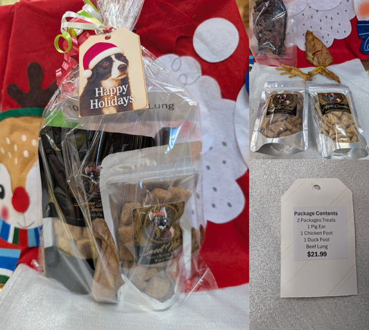 Christmas Deluxe Dog Treat & Chew Gift