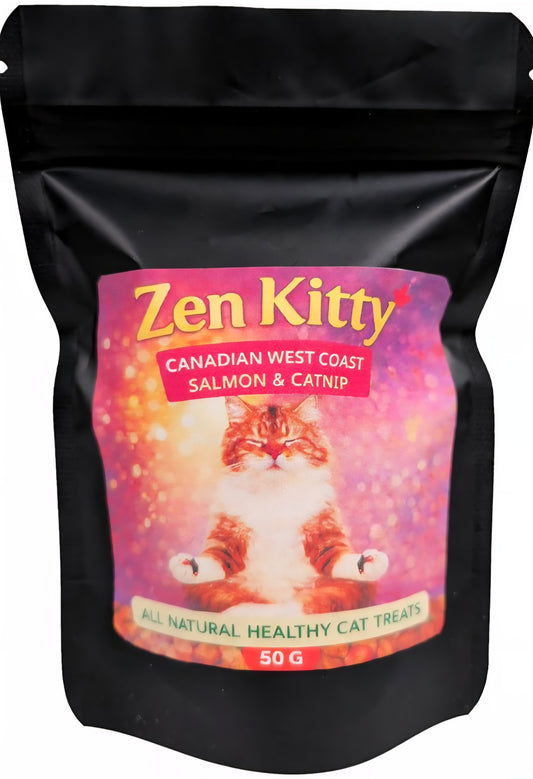 Zen Kitty Cat Treats-West Coast Salmon & Catnip-50g